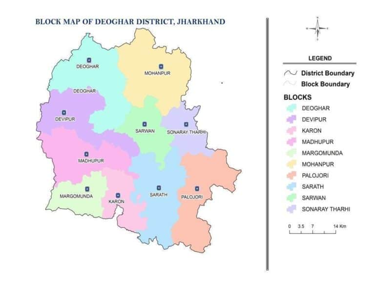 Deoghar District Map